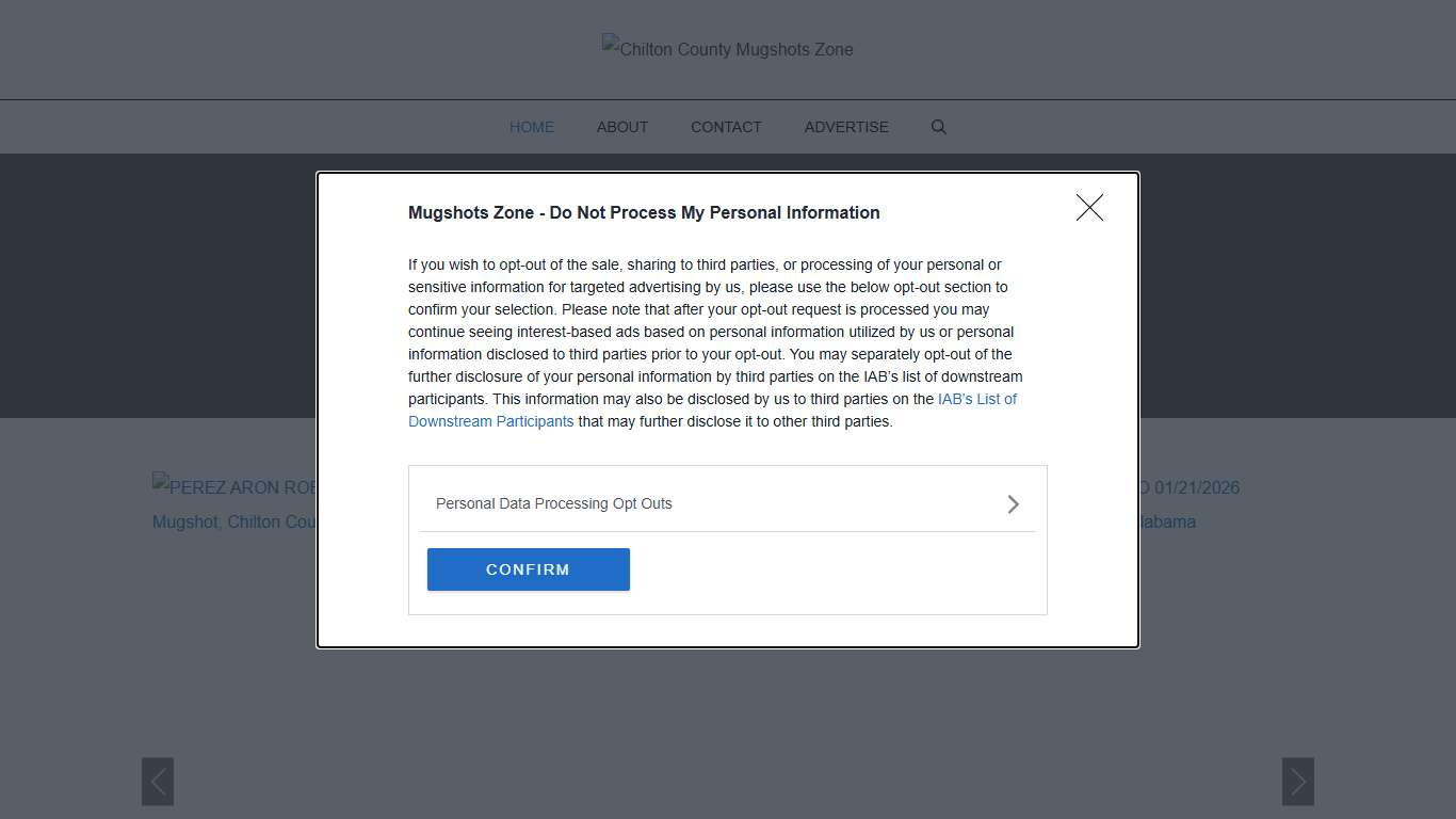 Chilton County Mugshots Zone